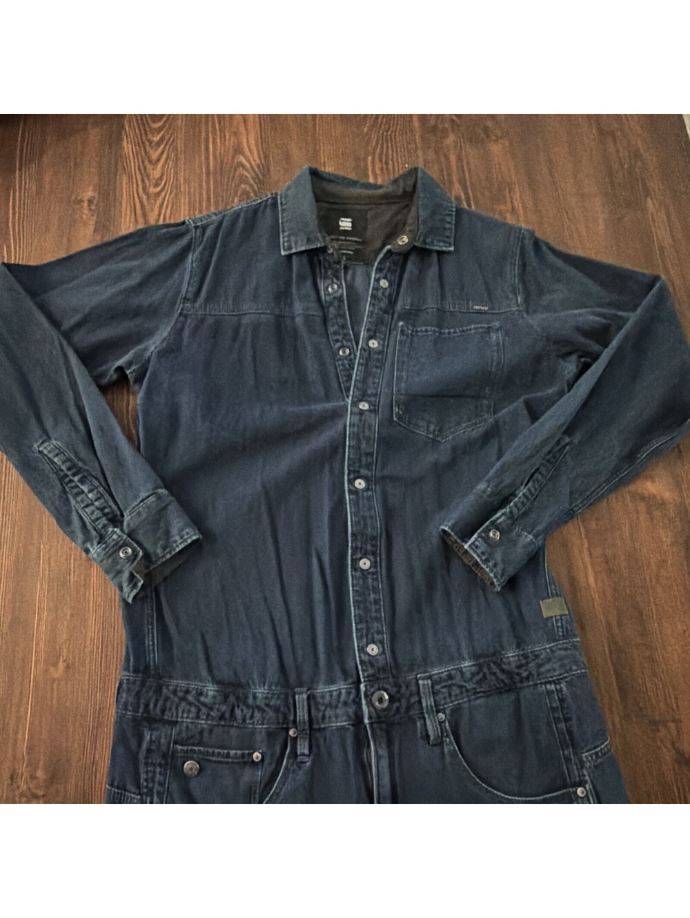 G-Star Chopper Boyfriend Boiler Suit Jumpsuit Women's Halton Denim size S